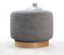 Atelier Del Sofa Puf Gris Giratorio 360°